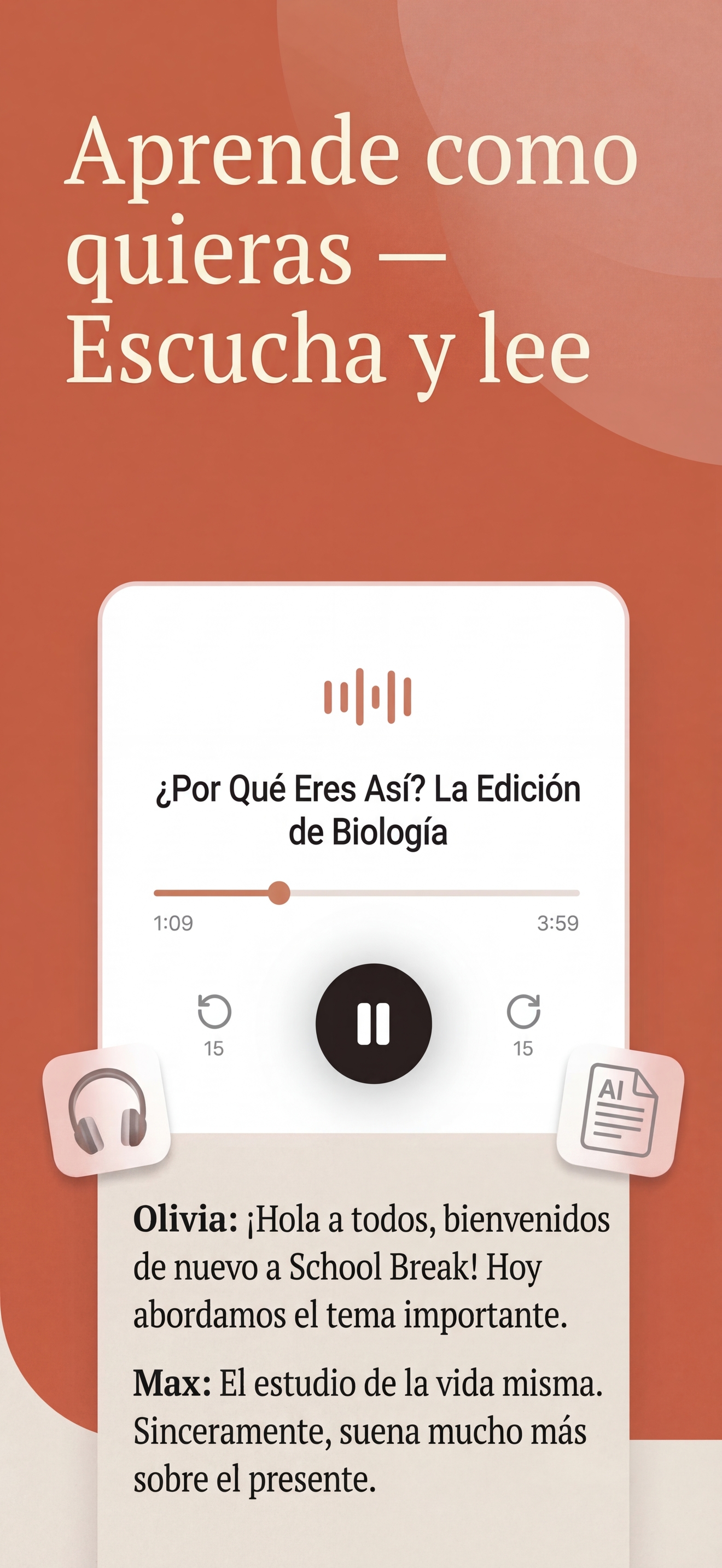 Naukado quiz IA automático para la selectividad en español, pantalla de preguntas